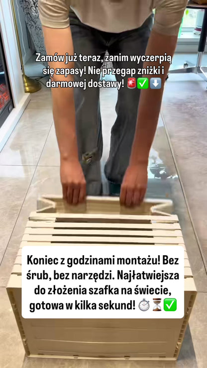 Składana Szafka | Montaż w Kilka Sekund Bez Narzędzi i Śrub