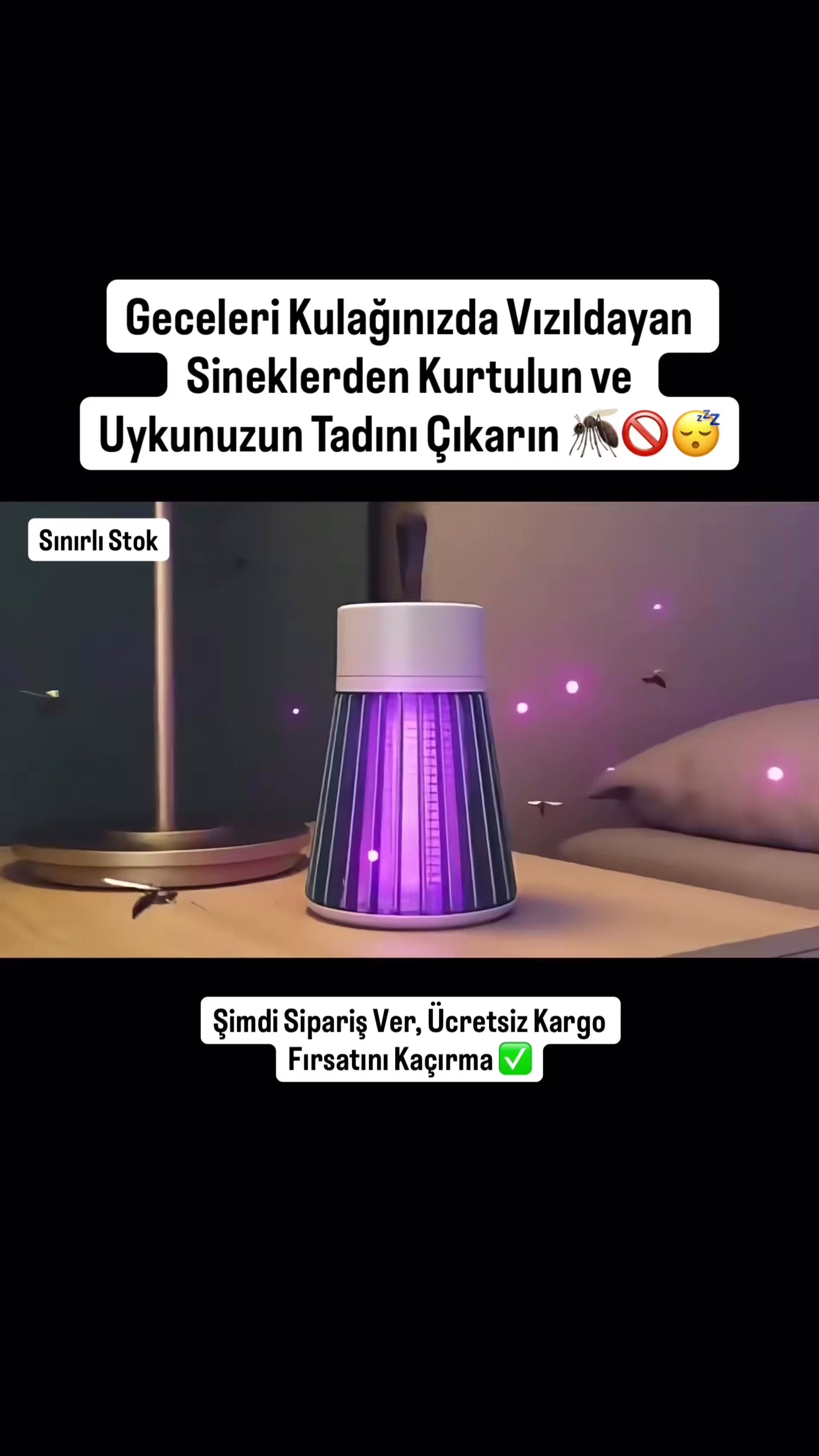 Yeni Nesil Akıllı UV Teknolojili Sinek Öldürücü Lamba - Kimyasalsız, Taşınabilir ve Ultra Sessiz